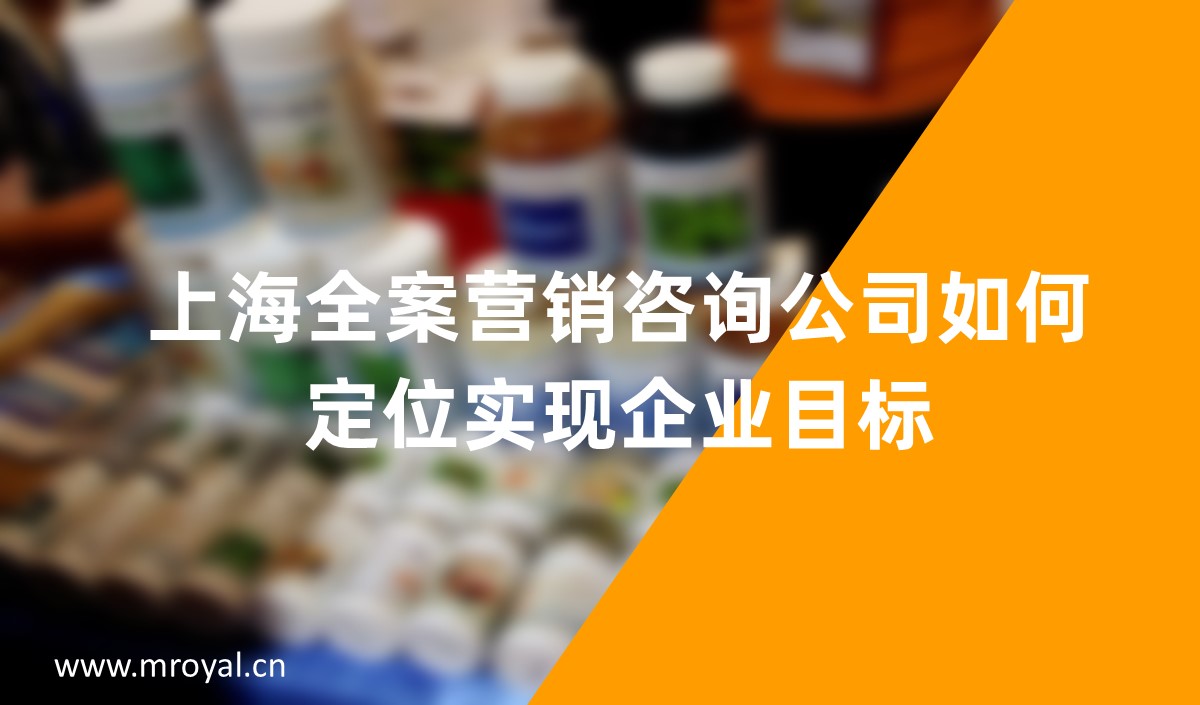 上海全案营销咨询公司如何定位实现企业目标