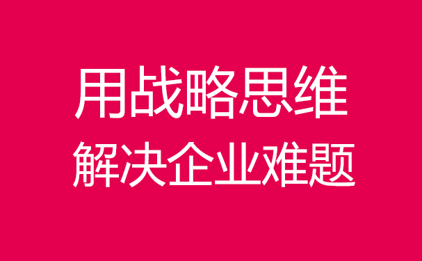 企业如何用战略咨询思维解决问题