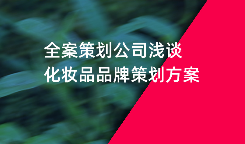 全案策划公司浅谈化妆品品牌策划方案