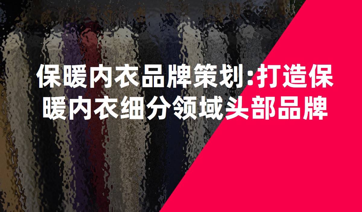 保暖内衣品牌策划:打造保暖内衣细分领域头部品牌